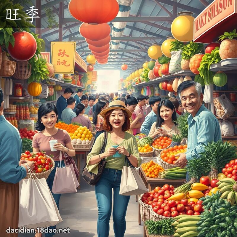 旺季 - 国语大辞典配图