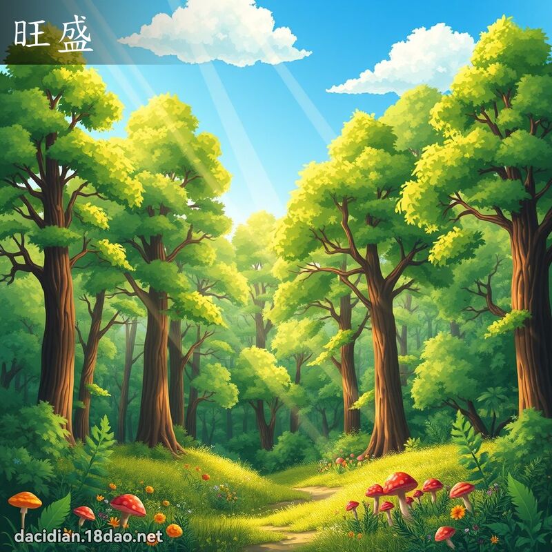 旺盛 - 國語大辭典配圖
