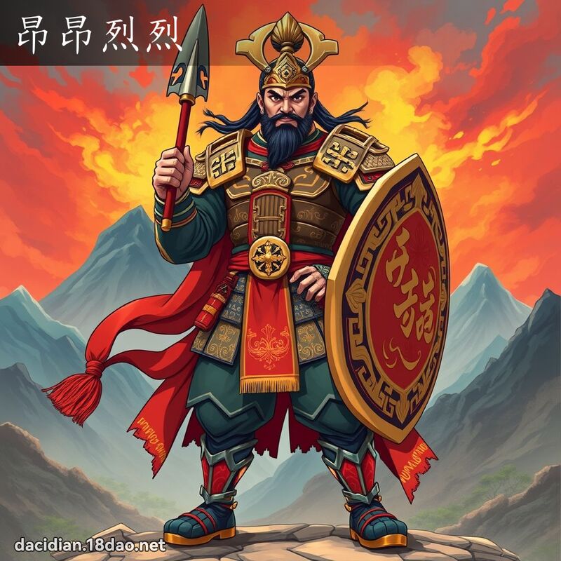 昂昂烈烈 - 国语大辞典配图