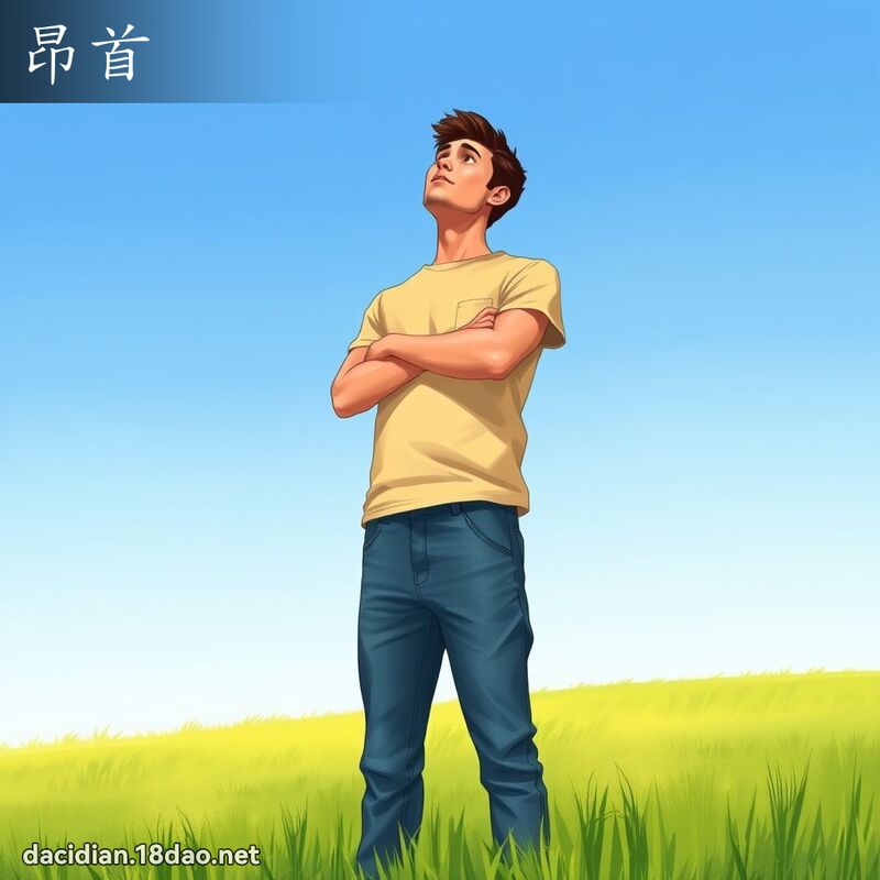 昂首 - 國語大辭典配圖