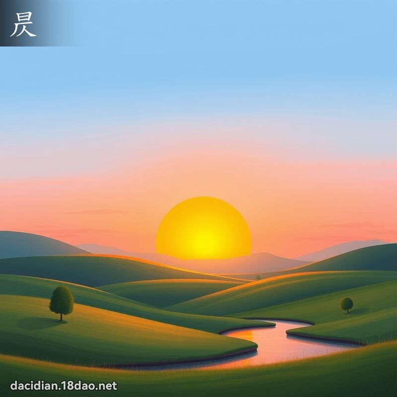 昃 - 國語大辭典配圖