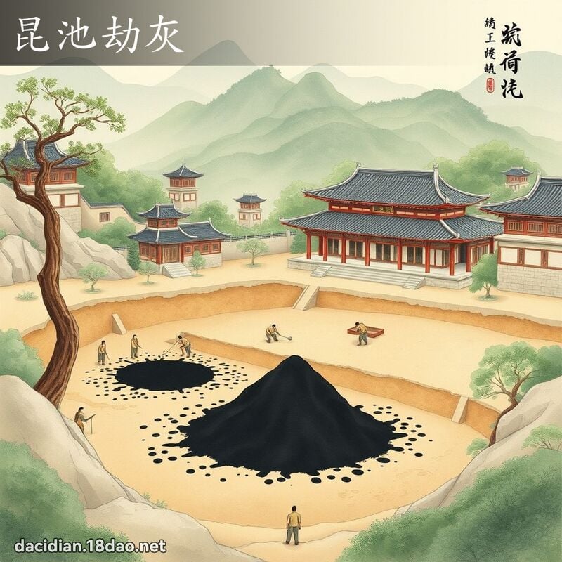 昆池劫灰 - 國語大辭典配圖