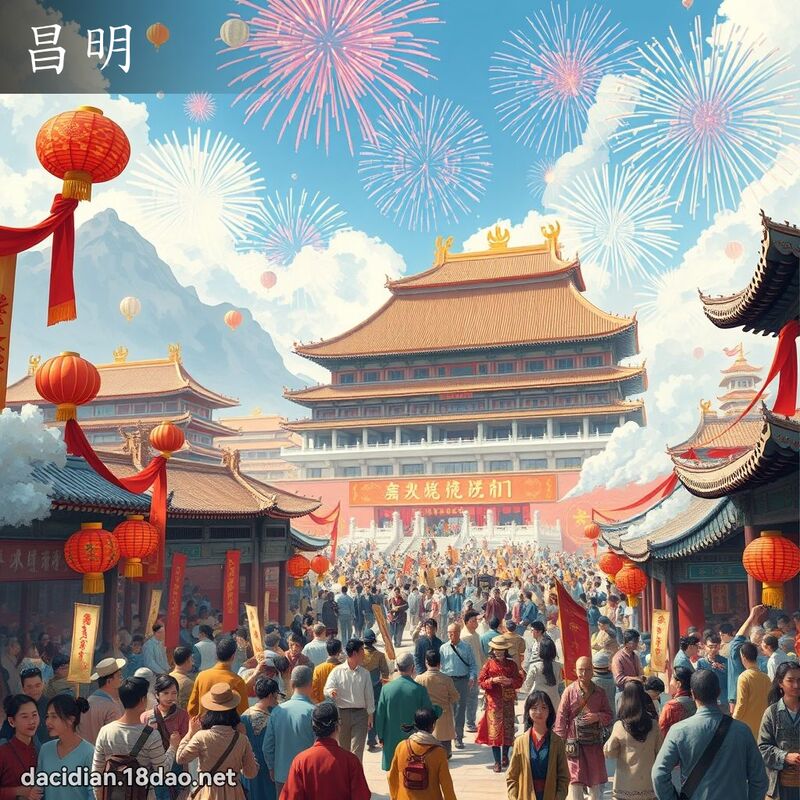 昌明 - 國語大辭典配圖