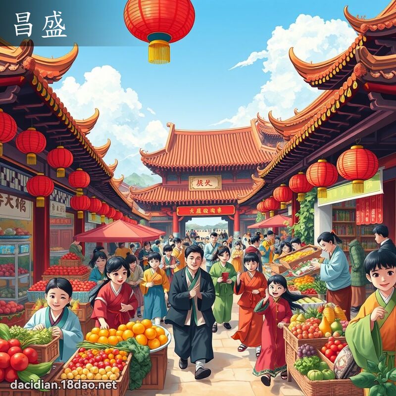昌盛 - 國語大辭典配圖