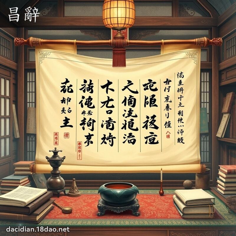 昌辭 - 國語大辭典配圖