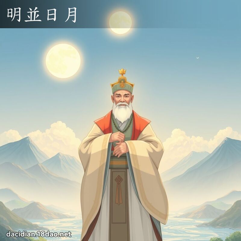 明並日月 - 国语大辞典配图