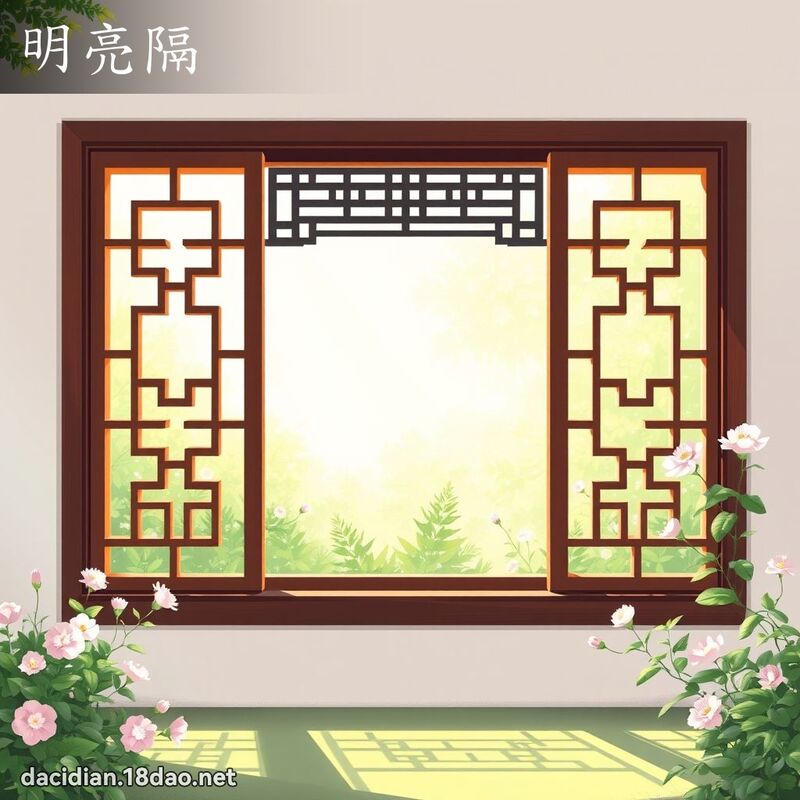 明亮隔 - 國語大辭典配圖