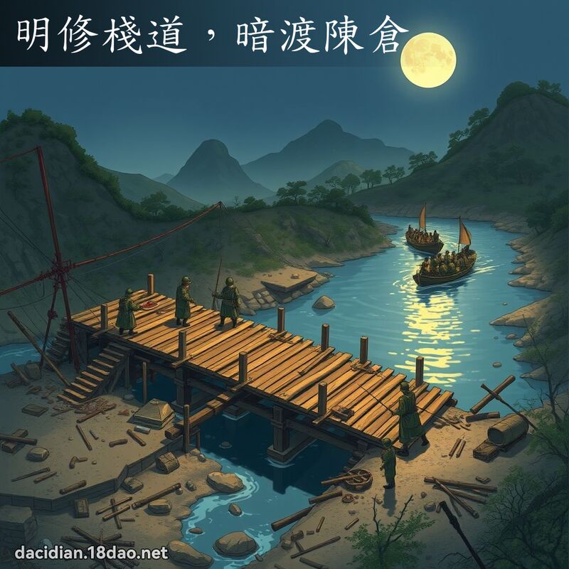 明修栈道，暗渡陈仓 - 国语大辞典配图