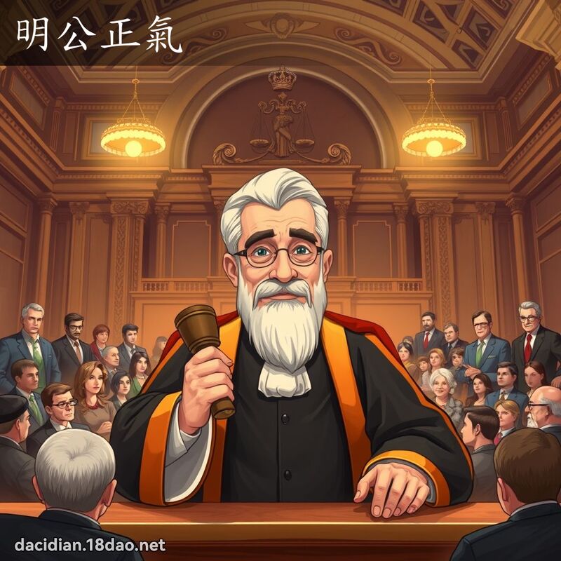 明公正氣 - 國語大辭典配圖
