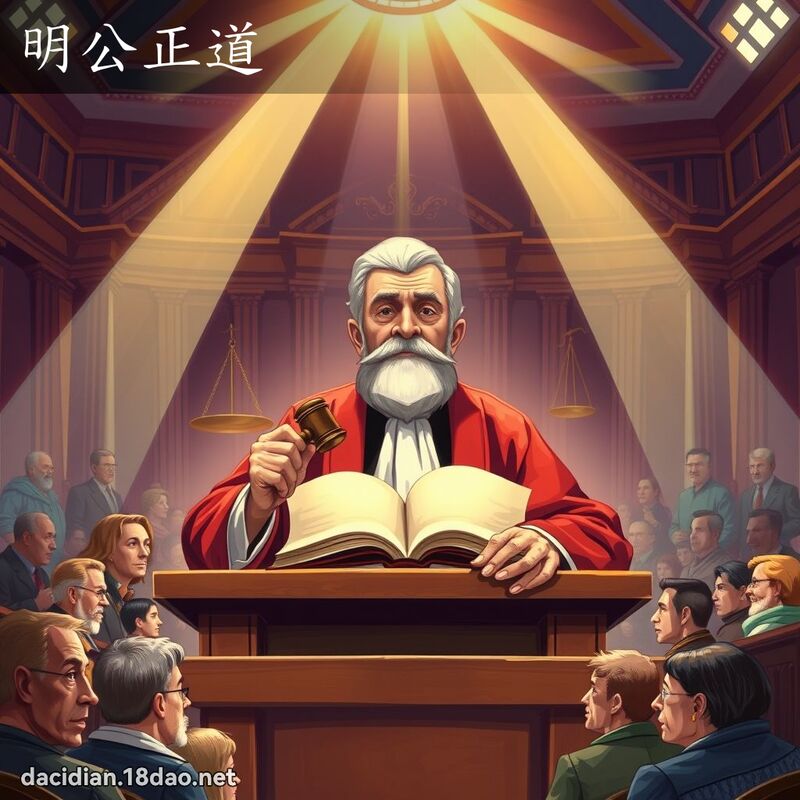 明公正道 - 國語大辭典配圖