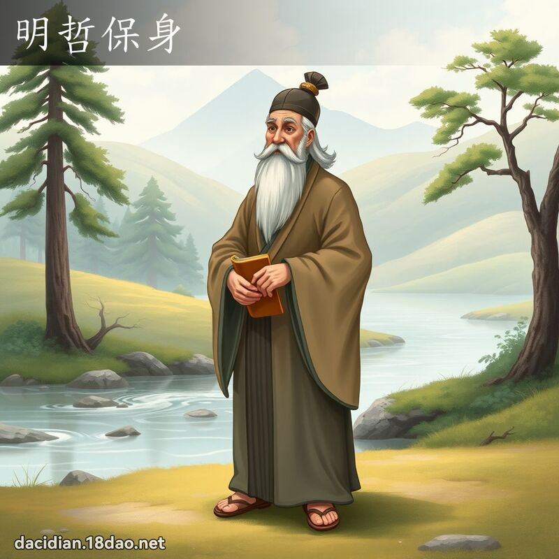 明哲保身 - 國語大辭典配圖