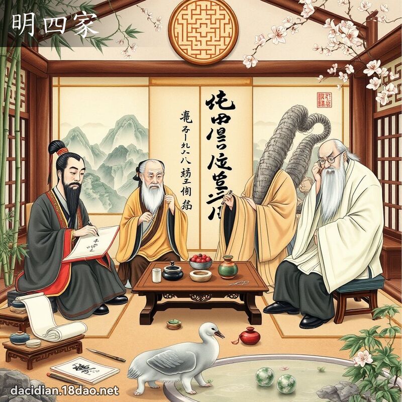 明四家 - 国语大辞典配图