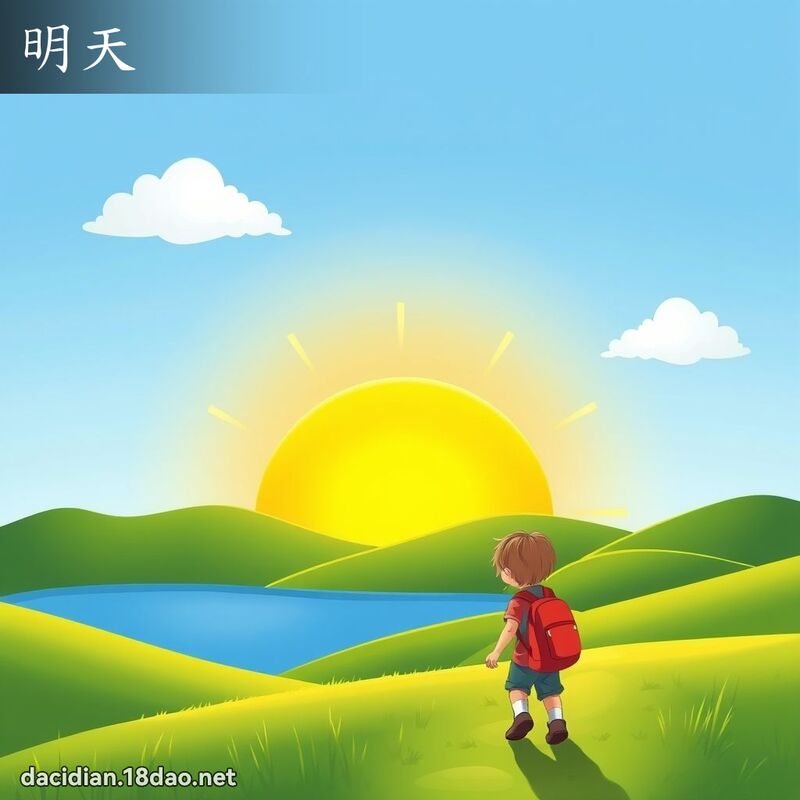 明天 - 国语大辞典配图