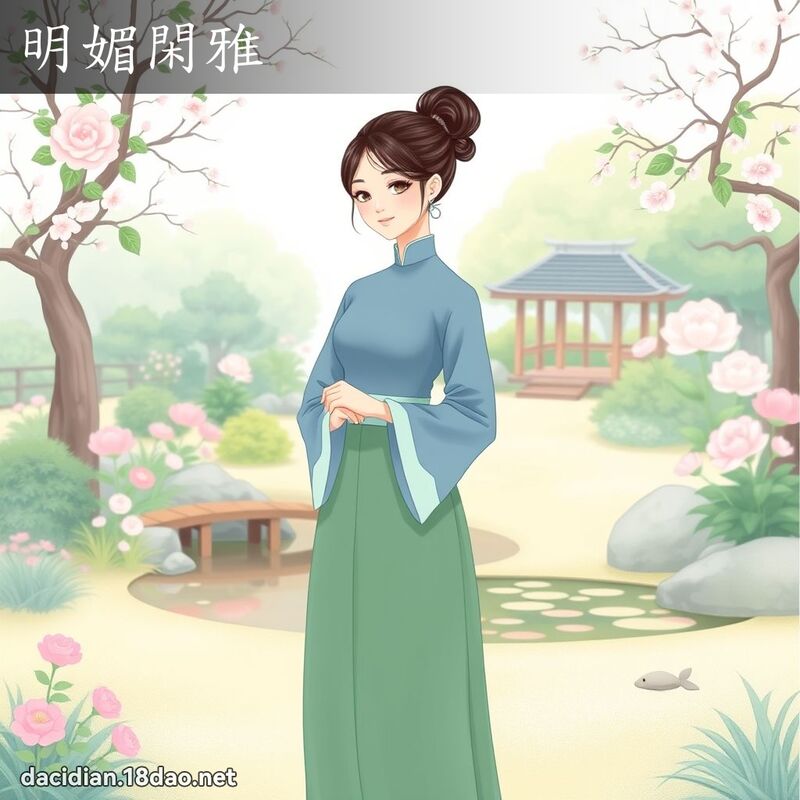 明媚閑雅 - 國語大辭典配圖