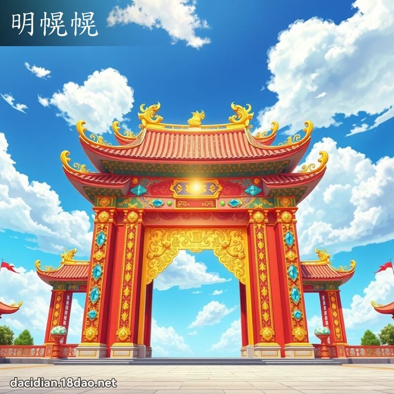 明幌幌 - 國語大辭典配圖