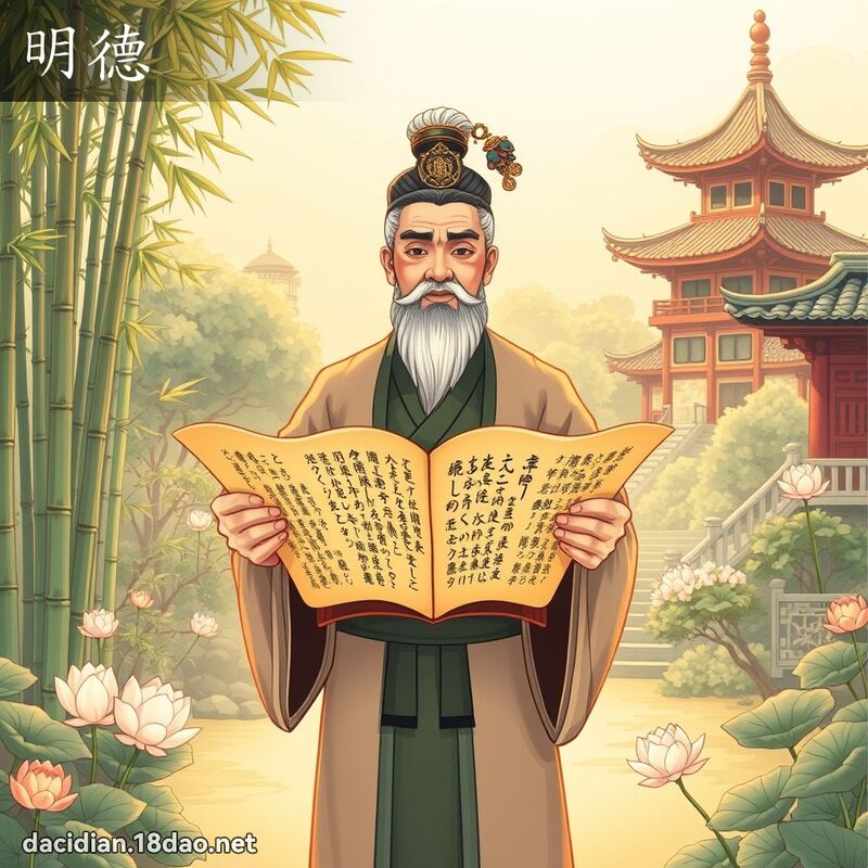 明德 - 国语大辞典配图