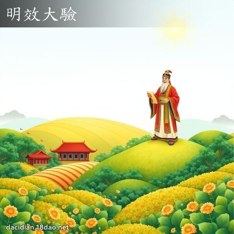 明效大验 - 国语大辞典配图