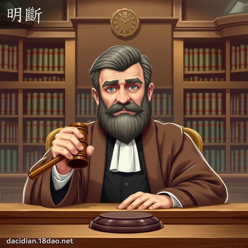 明斷 - 國語大辭典配圖