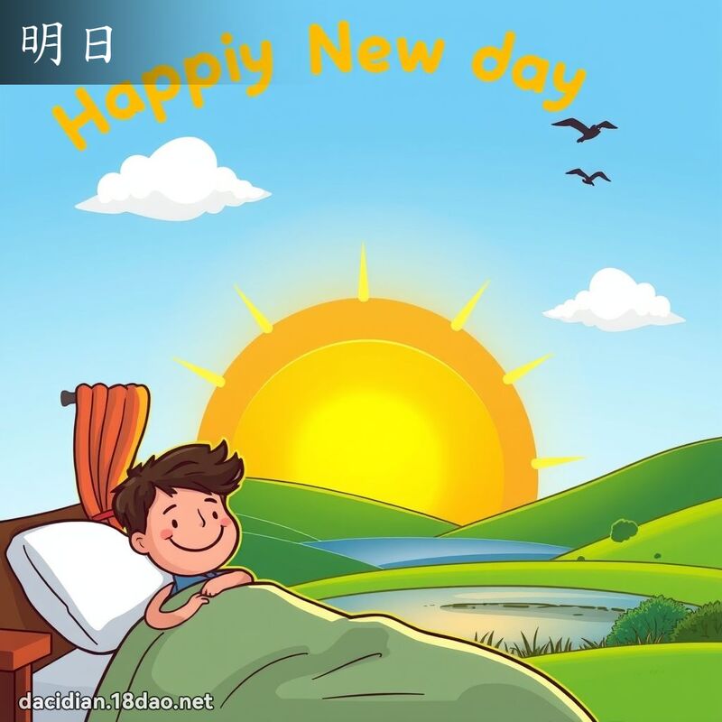 明日 - 国语大辞典配图