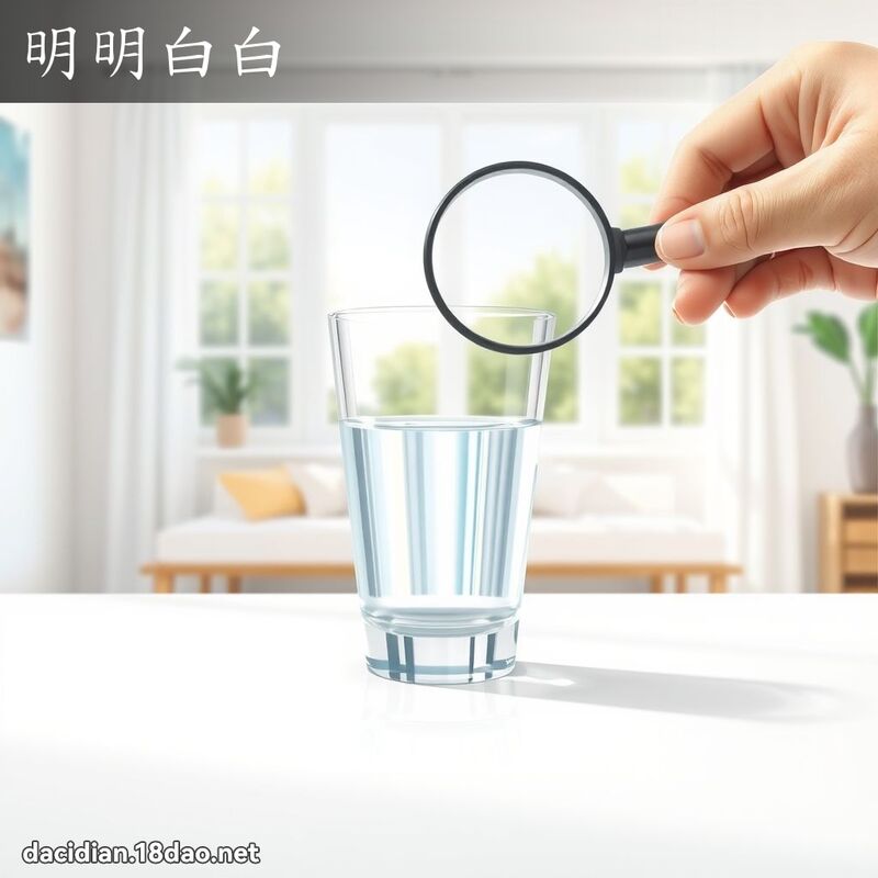 明明白白 - 國語大辭典配圖