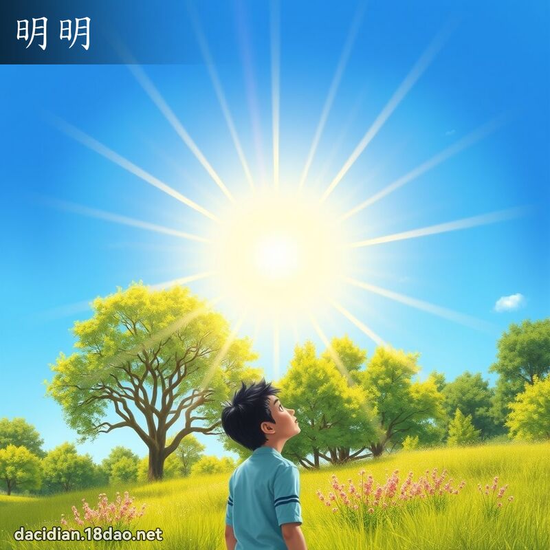 明明 - 國語大辭典配圖
