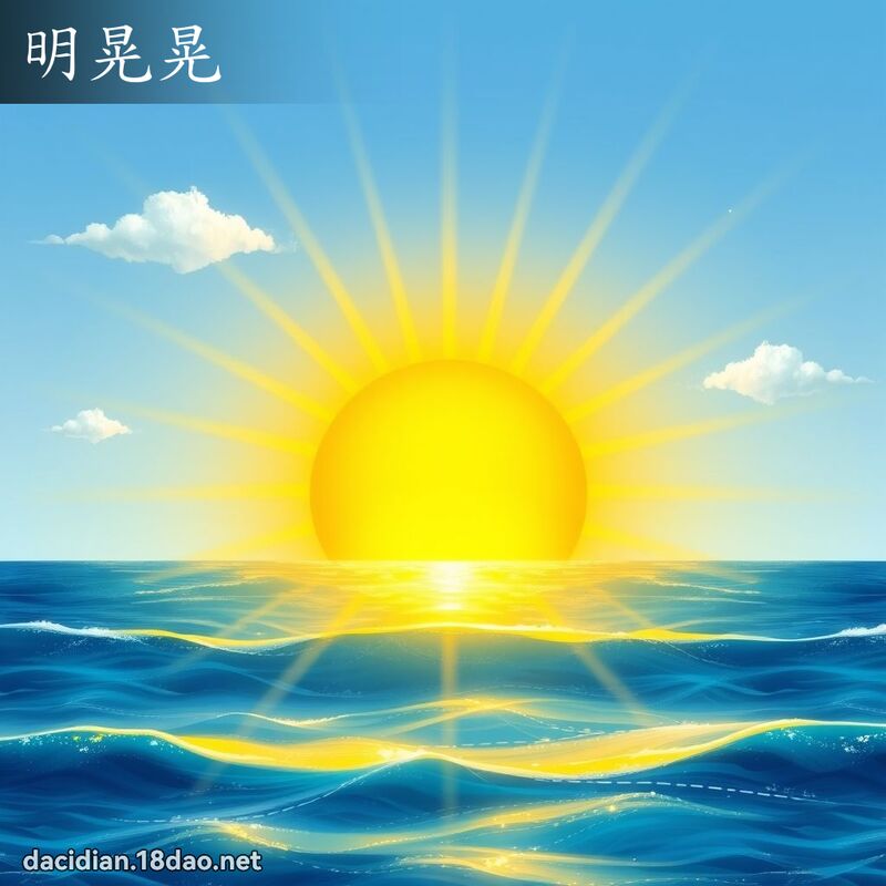 明晃晃 - 国语大辞典配图