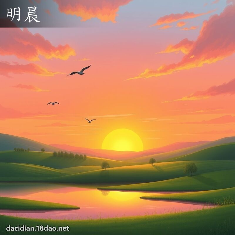 明晨 - 国语大辞典配图