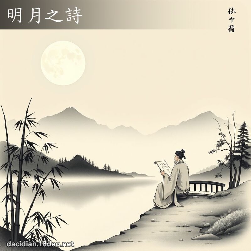 明月之詩 - 國語大辭典配圖