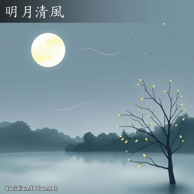 明月清風 - 國語大辭典配圖
