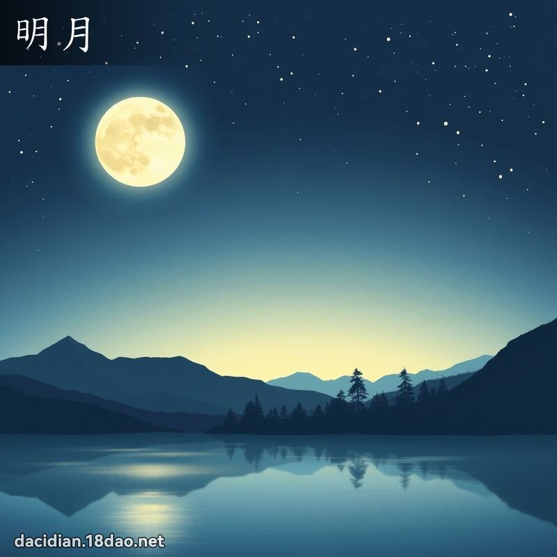 明月 - 国语大辞典配图