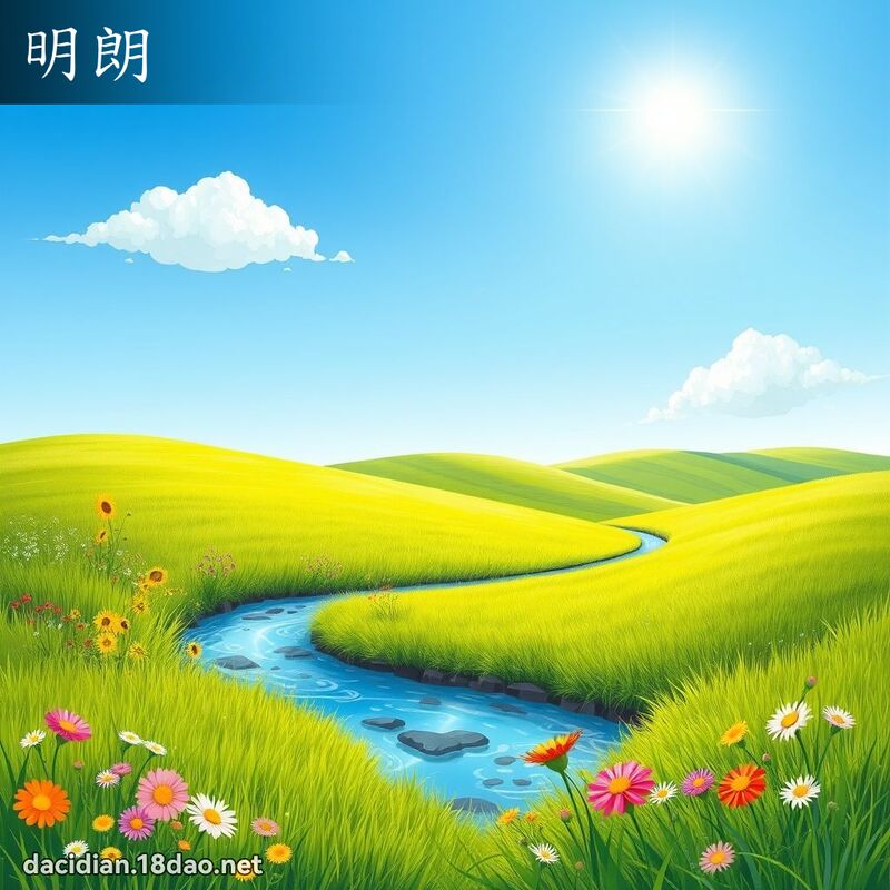 明朗 - 国语大辞典配图