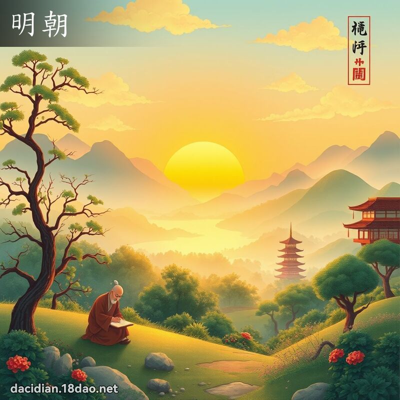 词语: 明朝 (多意词)