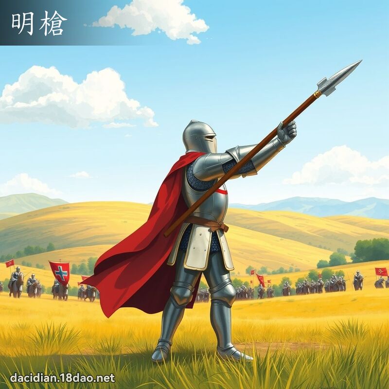 明枪 - 国语大辞典配图