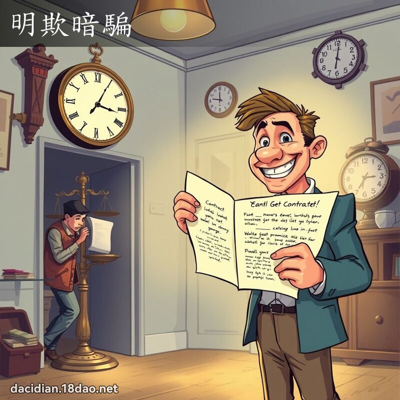明欺暗騙 - 國語大辭典配圖
