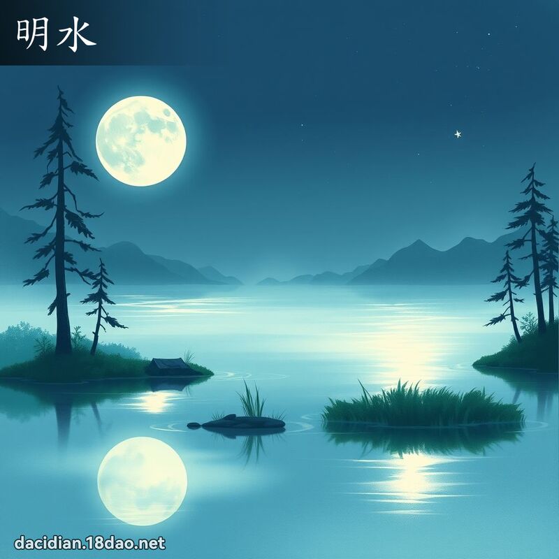 明水 - 國語大辭典配圖