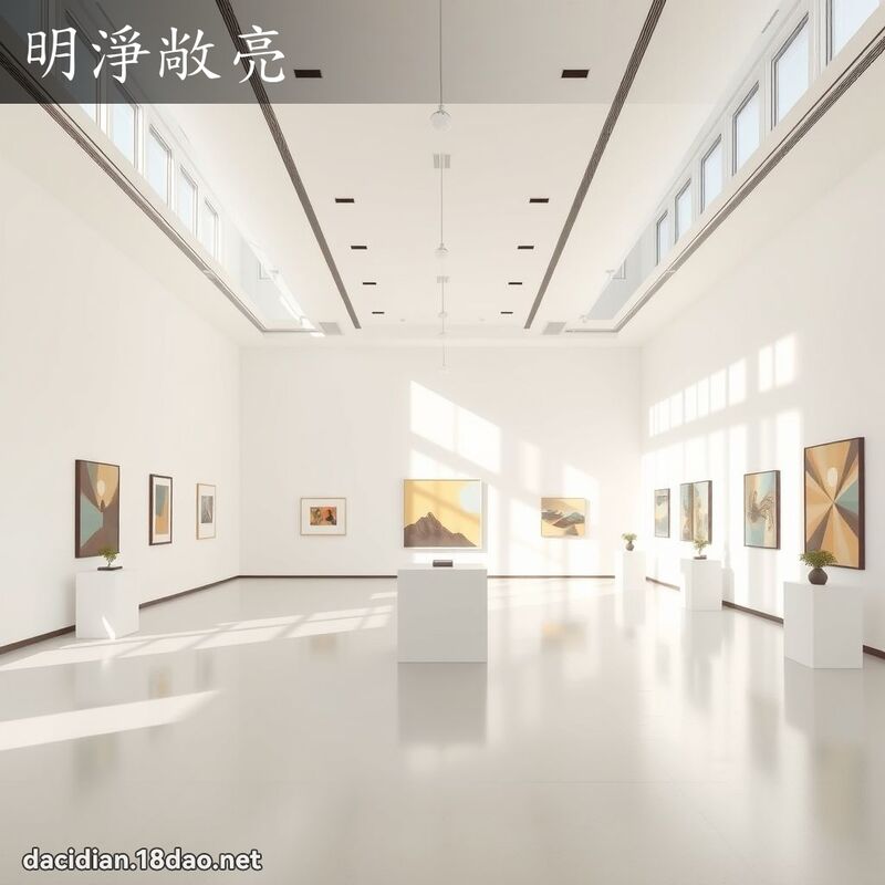 明淨敞亮 - 國語大辭典配圖