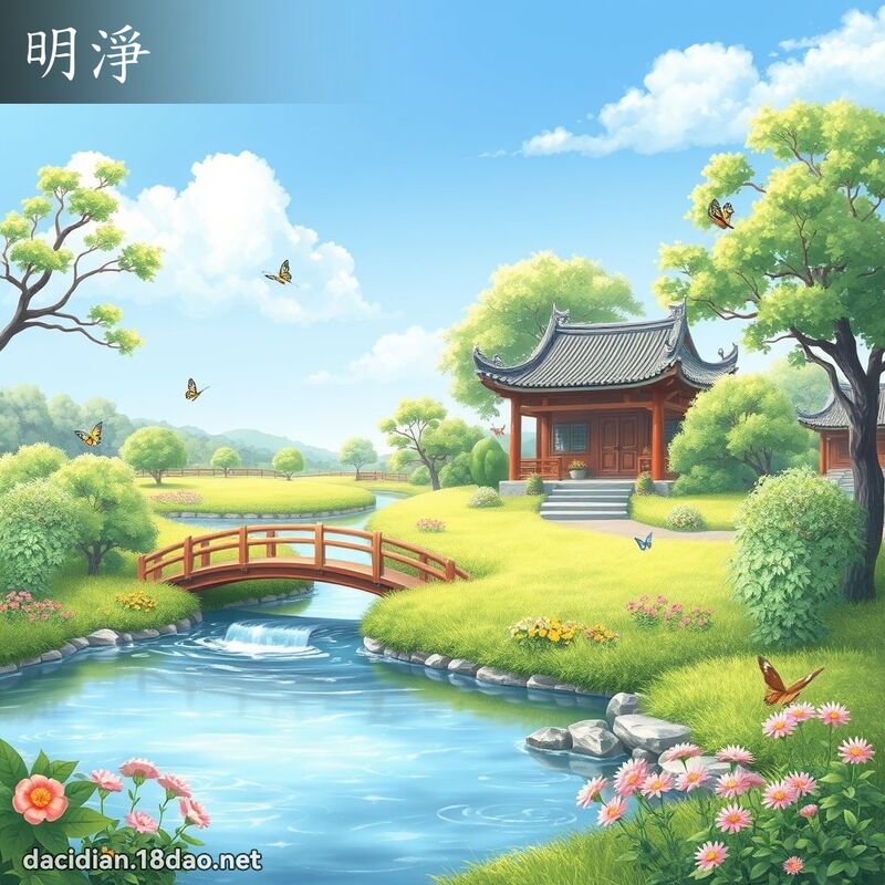 明淨 - 國語大辭典配圖