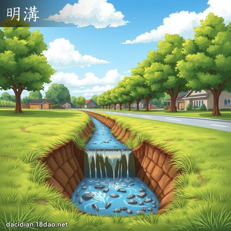 明沟 - 国语大辞典配图