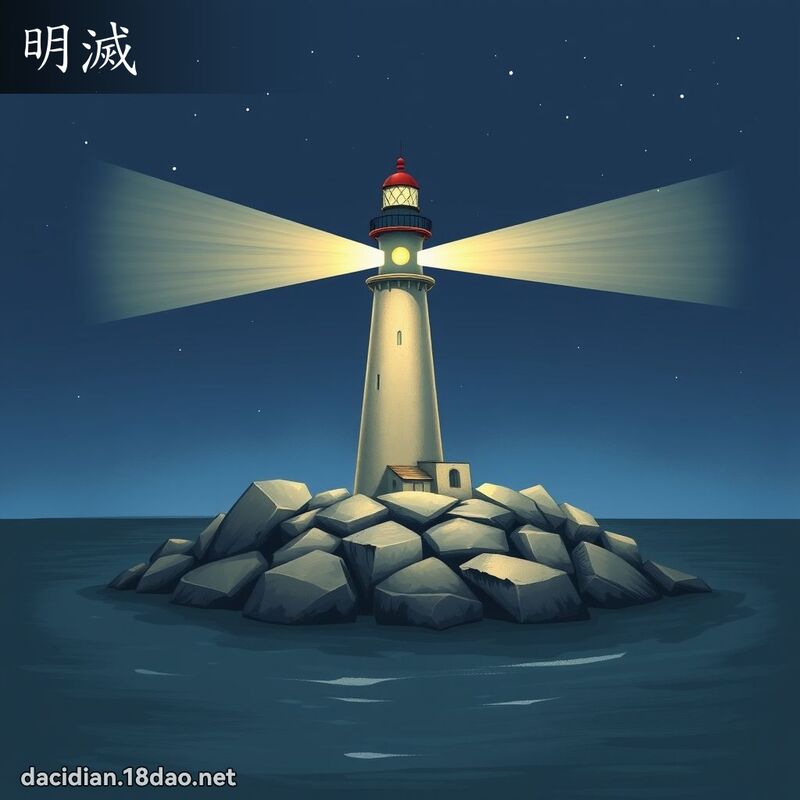 明滅 - 國語大辭典配圖