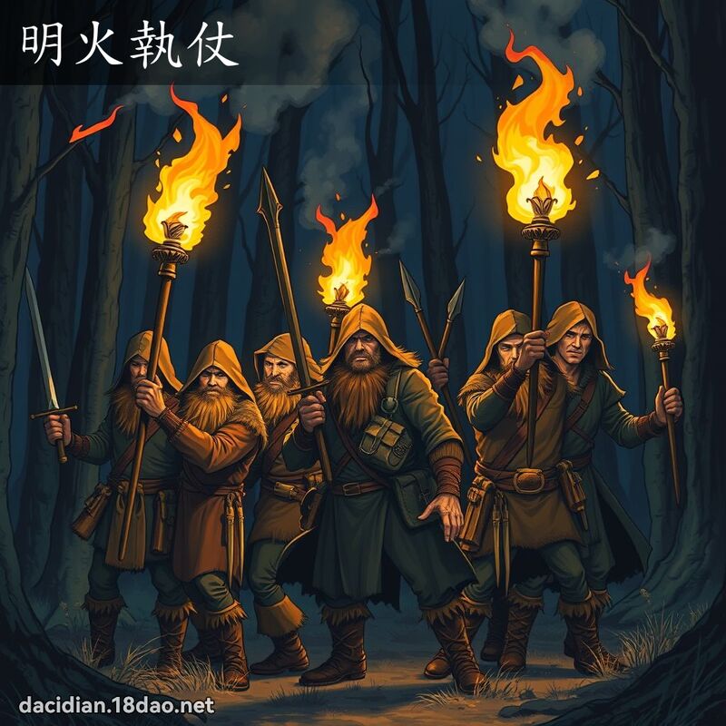 明火執仗 - 國語大辭典配圖