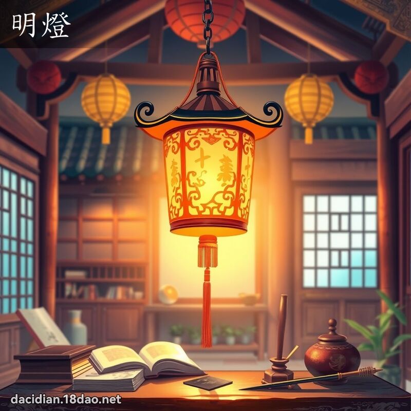 明燈 - 國語大辭典配圖
