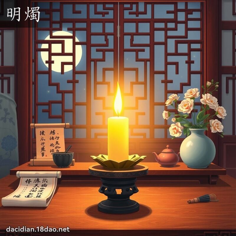 明烛 - 国语大辞典配图