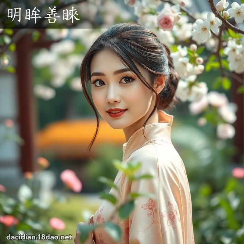 明眸善睞 - 國語大辭典配圖