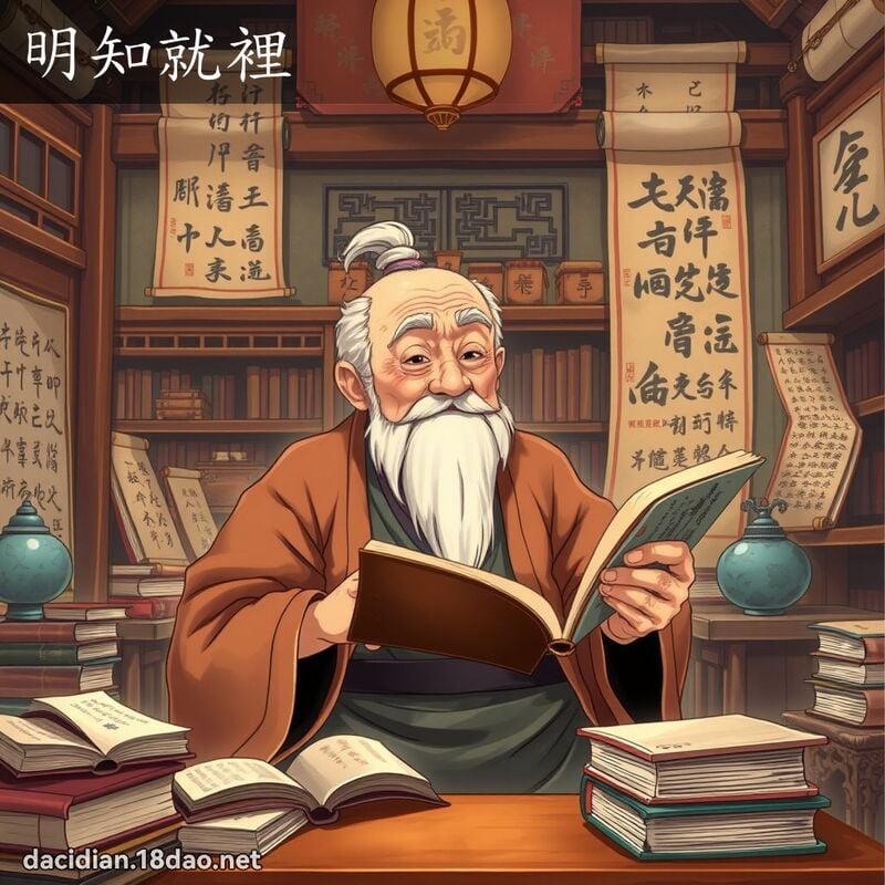 明知就里 - 国语大辞典配图