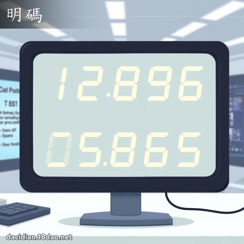 明碼 - 國語大辭典配圖