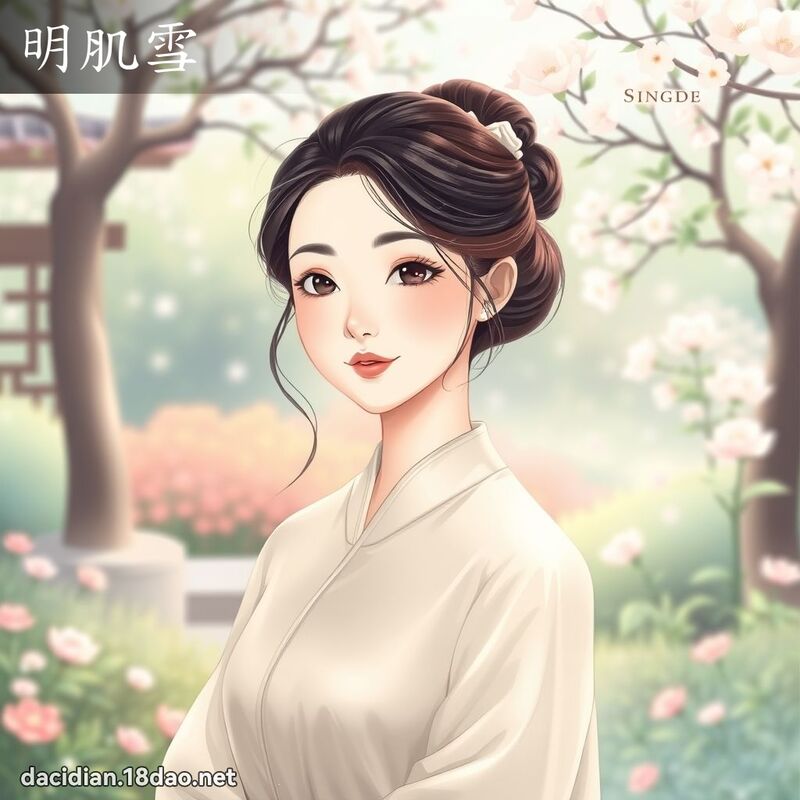 明肌雪 - 國語大辭典配圖
