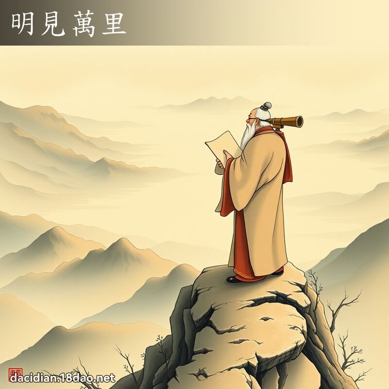 明見萬里 - 國語大辭典配圖