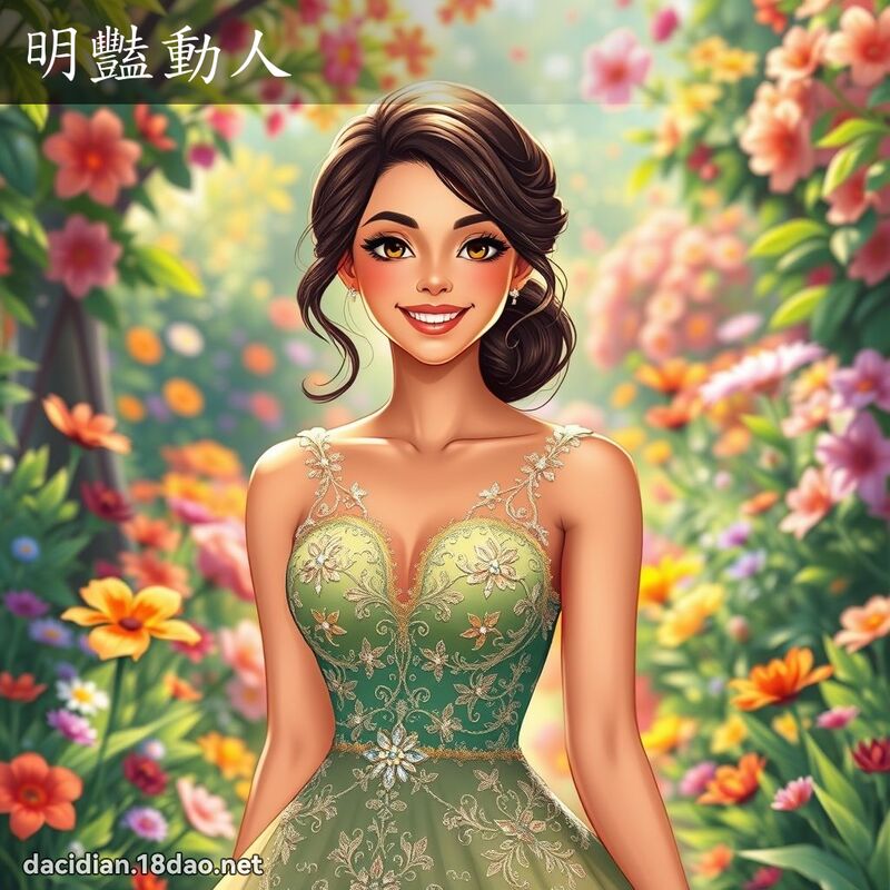 明豔動人 - 國語大辭典配圖