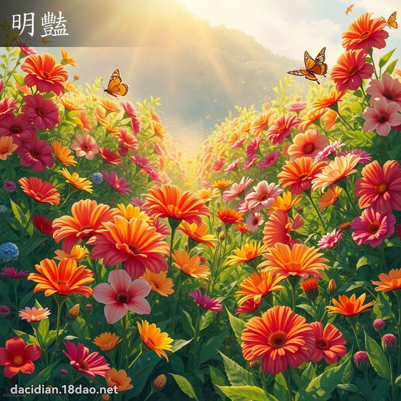 明豔 - 國語大辭典配圖
