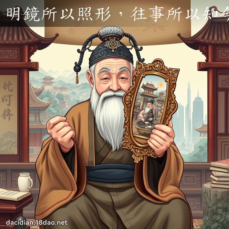 明鏡所以照形，往事所以知今 - 國語大辭典配圖